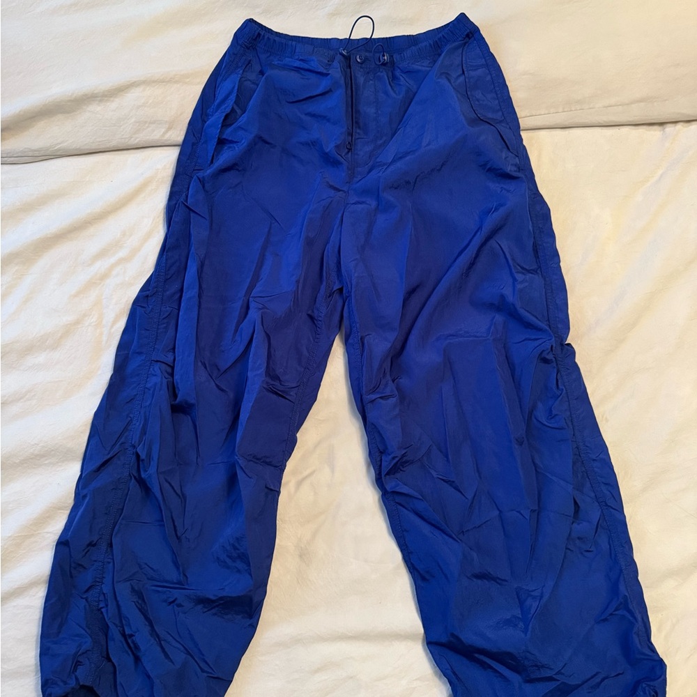 TNA Blue Relaxed Fit Trousers for Casual Wear